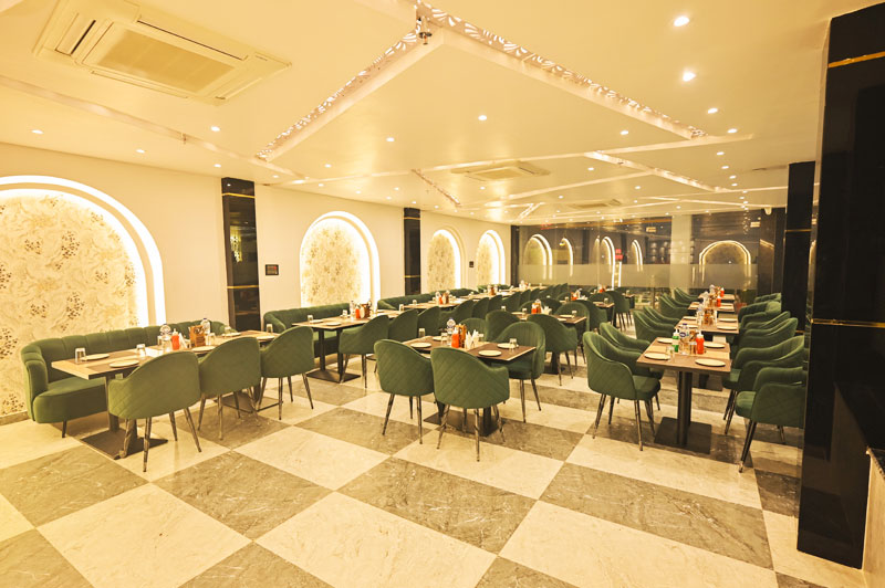 Restaurant at Hotel Madhuram Ayodhya